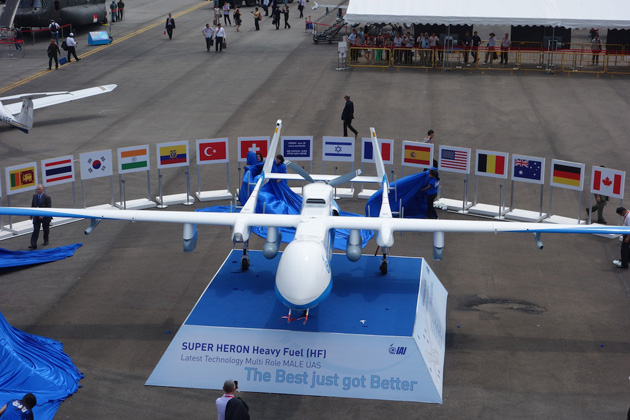 Israël dévoile un nouveau drone au salon aéronautique de Singapour