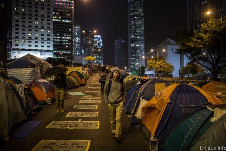 Le mouvement des parapluies jaunes refait surface à Hong Kong