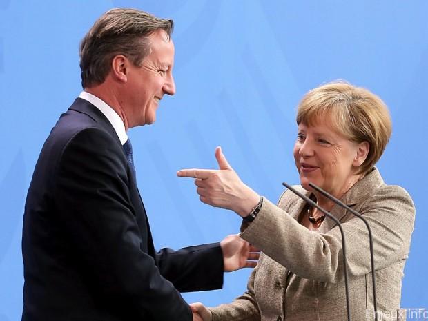 Réformes au sein de l’UE : David Cameron obtient le soutien d’Angela Merkel