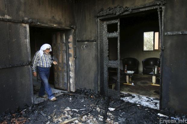 Un incendie provoqué par des colons israéliens coûte la vie à un bébé palestinien