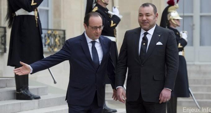 Le Roi Mohammed VI reçu en audience à l’Elysée par le Président François Hollande