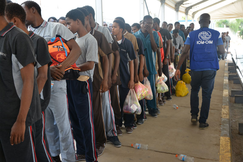 Arrivée à Conakry de 161 migrants guinéens rapatriés de Libye