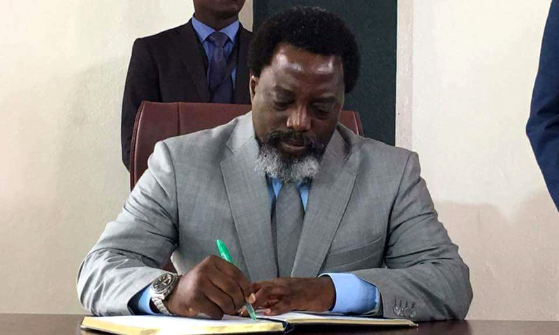 RDC : Joseph Kabila ne sera pas candidat en décembre, assure la présidence