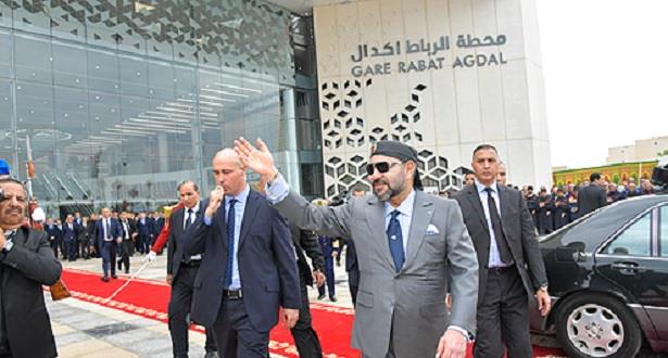 Le Roi Mohammed VI lance à Rabat de grands projets ferroviaires