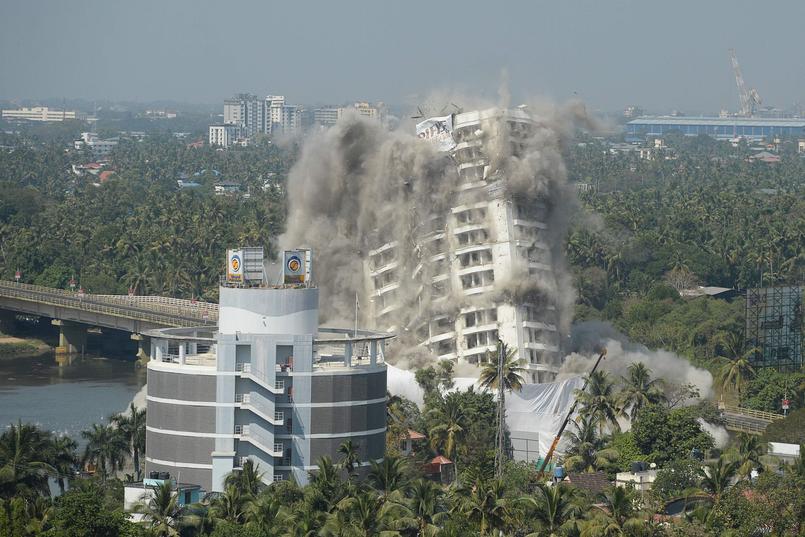 Inde : destruction de deux complexes immobiliers pour non-respect des lois environnementales