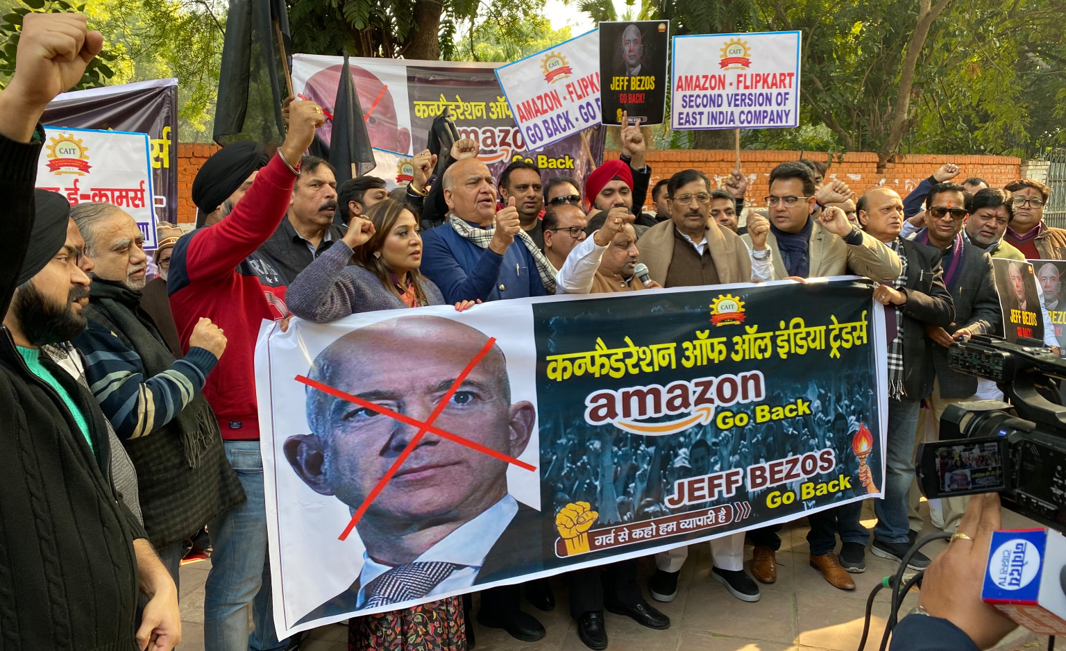 Inde : accueil hostile pour le chef d’Amazon