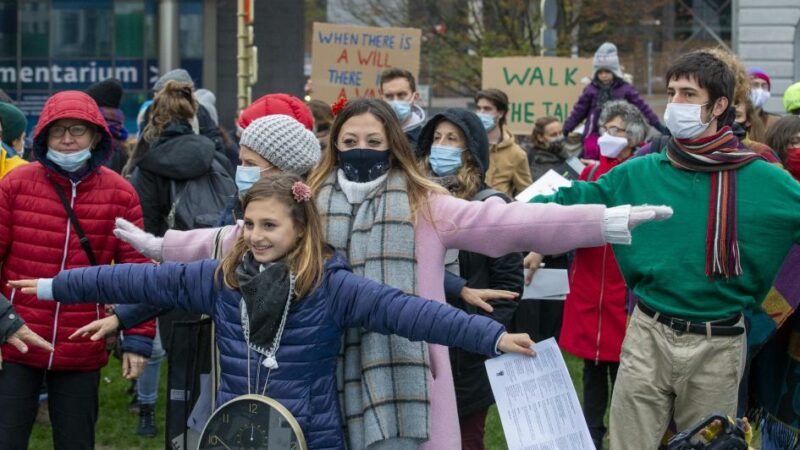Belgique: manifestations contre les émissions de gaz à effet de serre