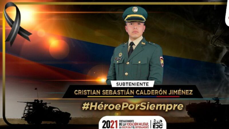 Colombie : Le sous-lieutenant Cristián Sebastián Calderón, retrouvé mort