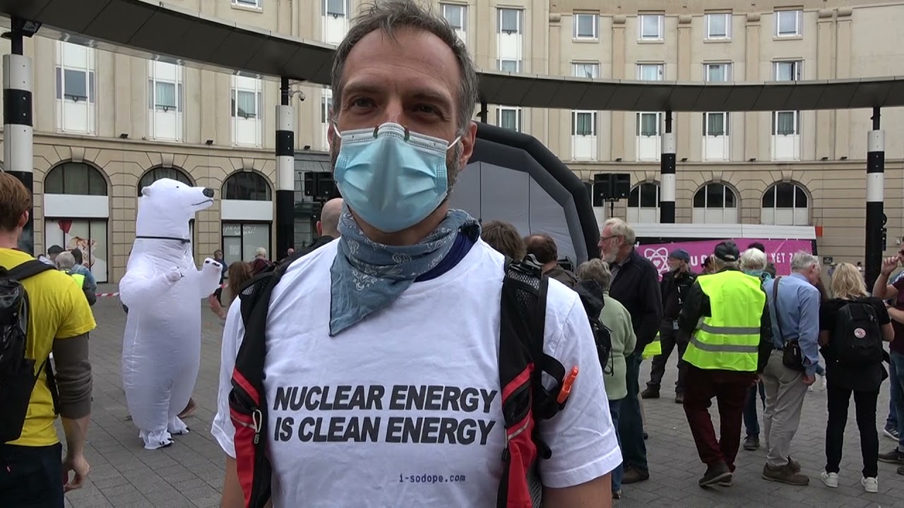 La Belgique: Manifestation pour le maintien du nucléaire