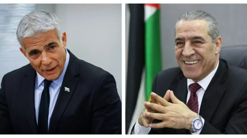 Israël : première rencontre entre le chef de la diplomatie israélienne et un dirigeant palestinien