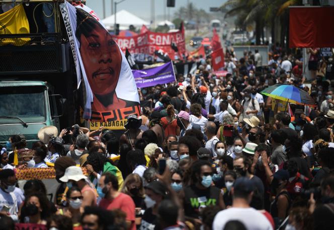 Des manifestants réclament justice pour un Congolais tué au Brésil