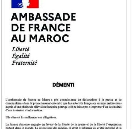 Cnews- Ferhat Mehenni : L’ambassade de France au Maroc émet un bizarroïde «démenti» qui sème le doute